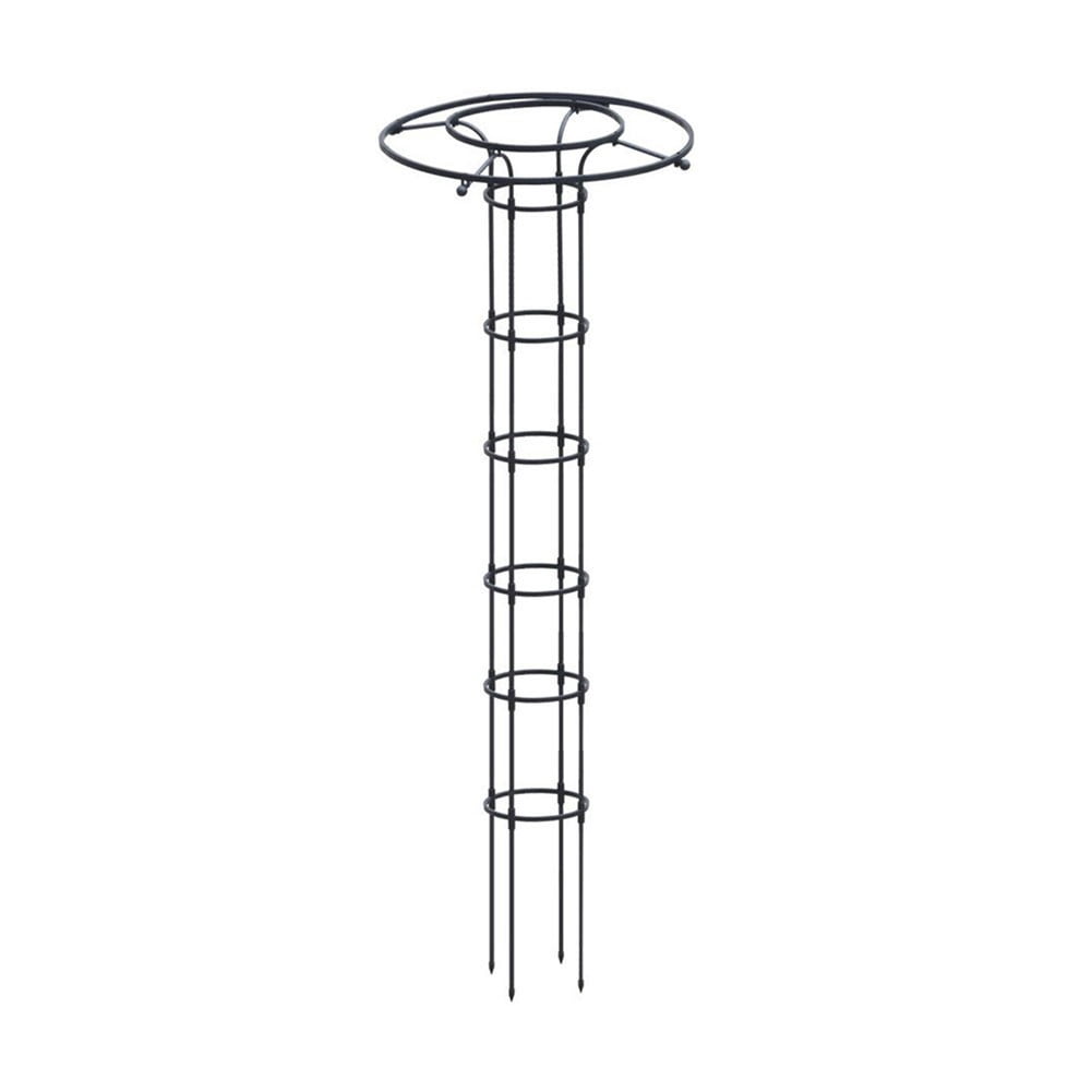 Fankenuo 1PC Plant Support Frame Black Outdoor Climbing Plant Garden Grid Frame Arched Grid Frame Vine Support 90/120/150/180/210CM Parts 210cm
