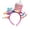 C, variant on Rainbow Star Cake Shaped Birthday Headband, Adjustable Soft Polyester Twisted Party Headpiece for Girls Women Birthday Wedding Prom Themed Party Hair Accessory Decor