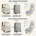Colorblock CarryOn Travel Backpack with 3 Packing Cubes and Laptop