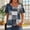 Style4-Navy shirts for women, variant on Maqroz Button Down Shirts for Women Gradient Slit Square Neck Short Sleeve Blouse Casual Flowy Tunic Tops 2026 Summer Vacation Clothes Black XXL