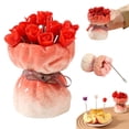 thumbnail image 1 of Rose Shaped Forks With Elegant Ceramic Storage Vase Novelty Artificial Rose Fork Set Creative Tableware Set For Home Kitchen And Dining Decor Accessories, 1 of 9