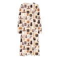 thumbnail image 6 of IUYRTFE Women Plus Size Halloween Print Long Sleeve Nightgown Loose Fit Sleep Dress for Fall Winter Lounge Wear, 6 of 8