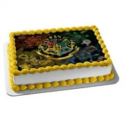 Harry Potter Hogwarts School of Witchcraft and Wizardry Houses Edible Cake Topper Image ABPID03453