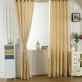 thumbnail image 2 of Yesbay Curtain Window Curtain No Odor Comfortable Rod Through Curtain Room Darkening Window Curtain for Bedroom, 2 of 8