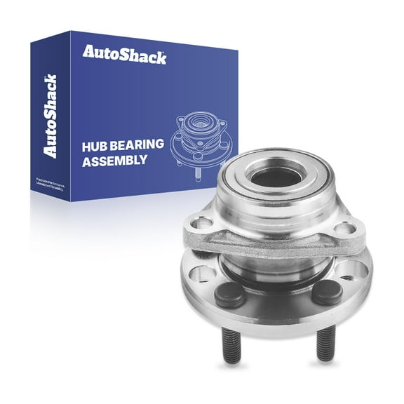 AutoShack Front Wheel Hub Bearing Assembly - Driver or Passenger Side for Chevrolet & Pontiac, Cavalier 1984-2005 Sunfire 1995-2005, FWD L4 2.0L 2.2L 2.3L 2.4L V6 2.8L 3.1L - 5-Lug, Without ABS