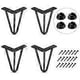 thumbnail image 1 of Set of 4 Table Legs 10cm DIY Furniture Leg for Dining Table Low Desk Black + Leg Protectors and Screws, 1 of 4