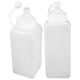 thumbnail image 3 of 2 botellas exprimibles de 800 ml para condimentos, mostaza, kétchup, aderezos para ensaladas, mermelada y salsas. Botella transparente exprimible., 3 of 8