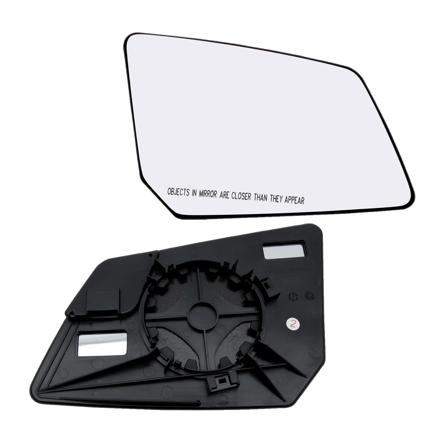 New Replacement Passenger Side Mirror Power Glass With Backing For