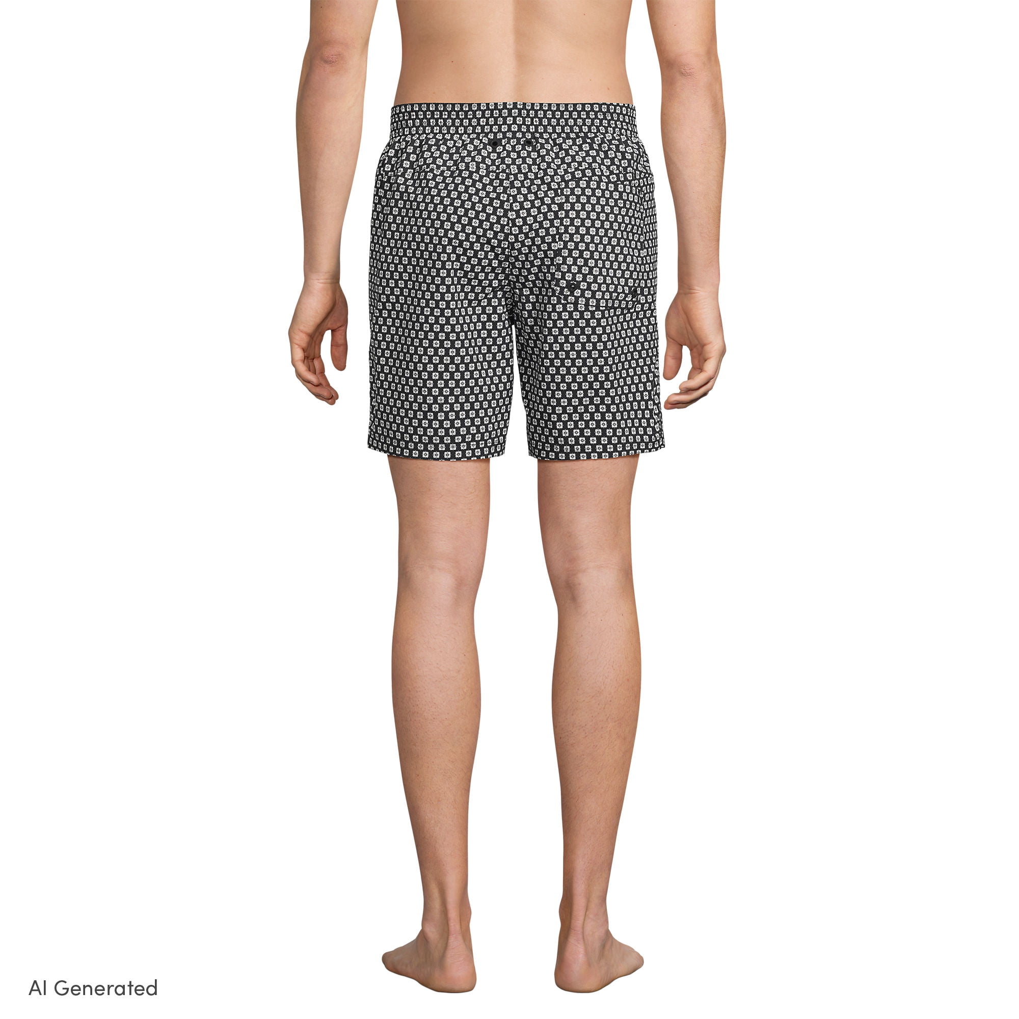 Lands' End Men's 7 Inch Volley Hydroliner Swim Trunks