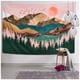 thumbnail image 4 of Tapiz para colgar en la pared, dormitorio, sala de estar, tapiz de paisaje estético, cortina de dormitorio para el hogar, decoración artística, 180x230cm Noticed HA008336-03, 4 of 6