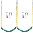 thumbnail image 1 of 2 Pack Green Swing Seats Heavy Duty with 66" Chain, Swing Set Accessories Replacement with Snap Hook multicolor, 1 of 7