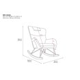 thumbnail image 3 of Baby Relax Rylee Tall Wingback Glider Recliner Chair, Light Gray Linen, 3 of 9