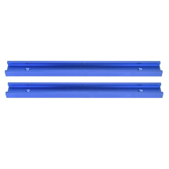 2Pcs 30 Type T-Track T-Slot Miter Track Jig Fixture Slot Connector Woodworking Chute Rail Carpentry Tools 30cm,2 x Woodworking Chute Rail Carpentry Tools,Blue