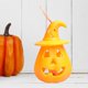 thumbnail image 4 of 2 PCS Halloween Pumpkin Lámpara Portátil Coloque La Luz Artificial para La Yuyangstore Linterna de calabaza, 4 of 7