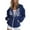 Dark Blue, variant on Aligament Blue Halloween Essentials Hoodie, Polyester Zip Up Hoodie Women, Women’S Skeleton Oversized Zip Up Hoodie Sweashirt Graphic Hoodies Fall Long Sleeve Pullover Tops S