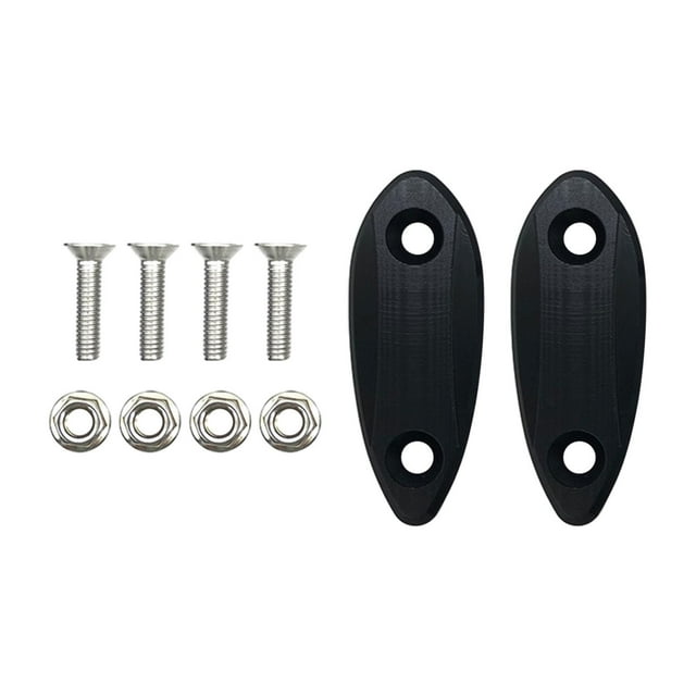 Ensemble de Plaques de Base pour Rétroviseurs de Moto pour ZX6R 2009-2015 Noir