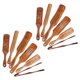 thumbnail image 1 of Juego de 12 espátulas de madera, juego de espátulas de teca, juego de utensilios de cocina con espátula de madera resistente al calor, cucharas de madera antiadherentes, 1 of 7