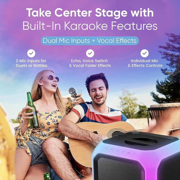 PHILIPS X7207 Bluetooth Party Cube Speaker with 360° Party Lights
