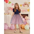 thumbnail image 3 of Oudiya Toddler Girls Tutu Tulle Dresses Party Formal Birthday Summer Puff Short Sleeve Little Girls Dress, 3-8Y, 3 of 8