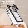 thumbnail image 6 of Compatible with Galaxy S23 Ultra Clear Case with Sliding Camera Lens Cover, Built-in Screen Protector Soft TPU Bumper Case Transparent Acrylic Back Heavy Duty Shockproof Durable Phone Case, 6 of 12