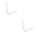 thumbnail image 3 of sweethay Llavero flotante Anti-perdida Figuración secundaria Sólido Ligero Llavero de color brillante para canotaje Surf Deportes al aire libre Blanco2pcs 2piezas sweethay CBP270570, 3 of 6