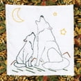 thumbnail image 2 of Jack Dempsey Needle Art Wilderness Animals Hand Embroidery, White, 2 of 5