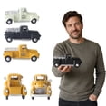 thumbnail image 6 of Vintage Pickup Truck Model, White Metal 1 Piece Retro Old Pickup Vehicle Statue Decor for American Rustic Home Living Room Coffee Table Mantel Shelf Holiday Display Housewarming Gift, 6 of 6