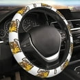 thumbnail image 5 of Rateoe Skull Cowboy Pattern Elastic Stretch Steering Wheel Cover, Universal 15 inch, Microfiber Breathable , Anti-Slip, Odorless, Easy Carry, 5 of 6