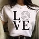 thumbnail image 3 of Camiseta de voleibol para mujer, camisetas divertidas de manga cómica, ropa divertida para niña, 3 of 4