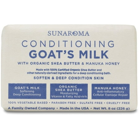 Sunaroma Conditioning Goat s Milk Soap 8 oz (Pack of 2)