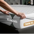 thumbnail image 3 of Protector de colchón impermeable Utopia Bedding Twin XL, 3 of 7