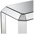 Studio 55D Modern Mirrored Rectangular Accent Side End Table 21" x 16