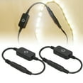 thumbnail image 4 of LED Strip Light Controller, Black 2pcs LED Touch Dimmer DC 12V-24V Single Color With DC Female Barrel Connector  For Hoom Office, 4 of 8