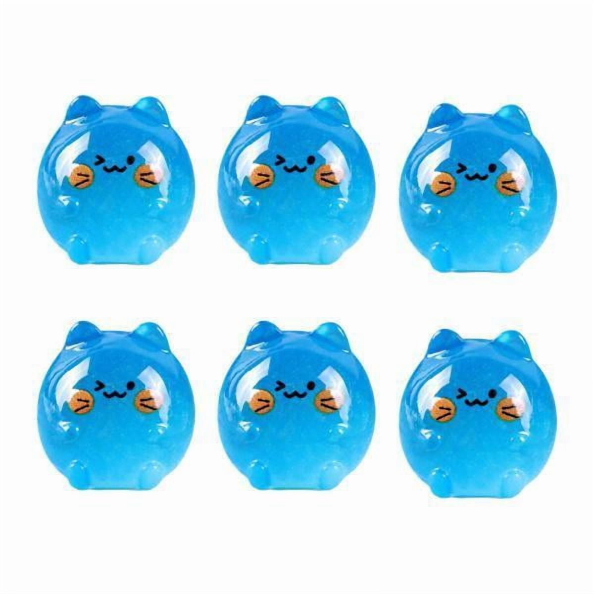 TISHITA 3x6 Pieces Miniature Cat Figurines Statues Compact Decoration Cartoon Ornaments Cat Sculptures for Office Home Living Room 6 Pcs