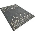 thumbnail image 3 of Rugsotic Carpets Hand Tufted Wool Eco-Friendly Area Rugs - 4'x6', Rectangle, Gray White, Modern Contemporary Design, High Pile Handmade Anti Skid Rugs for Living Room, Bed Room (K00509), 3 of 6