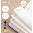thumbnail image 4 of Lined Journal Notebook, 365 Pages, A5 Leather Journal for Writing, Hardcover Notebook with 100GSM Thick Paper, College Ruled, Daily Journal for Women & Men, Travel, Work, School, Note Taking, Purple, 4 of 7