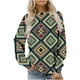thumbnail image 2 of Pntutb Mujeres Otoño e Invierno Casual Folk-Personalizado Impreso Cuello Redondo Manga Larga Jersey Blusa Sudadera tops Pntutb Pntutb-992, 2 of 5