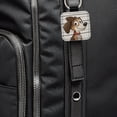 thumbnail image 6 of Dog Mug Shot Faux Leather Square Keychain, 6 of 7