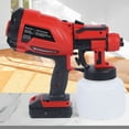 thumbnail image 3 of LED Cordless Electric Paint Sprayer High Pressure Handheld Spray Gun 20V 1200ml, 3 of 17
