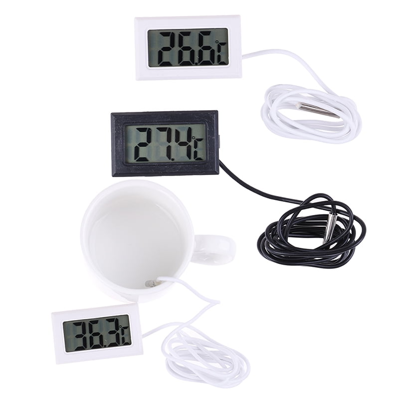 1Pc Digital LCD Display Thermometer Temperature Meter Temp Sensor With Probe IAE 