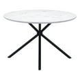 thumbnail image 3 of ZUO Amiens MDF Laminate Top with Marble Print Dining Table in White, 3 of 5