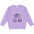 thumbnail image 2 of Inktastic Little Sister Unicorn Lil Sis Toddler Sweatshirt, 2 of 4