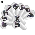 thumbnail image 2 of Joernso 10Pcs Durable Golf Club Cover Hemming Process Anti-fouling Multiple Useful Golf Putter Cover for Golf Club, 2 of 8