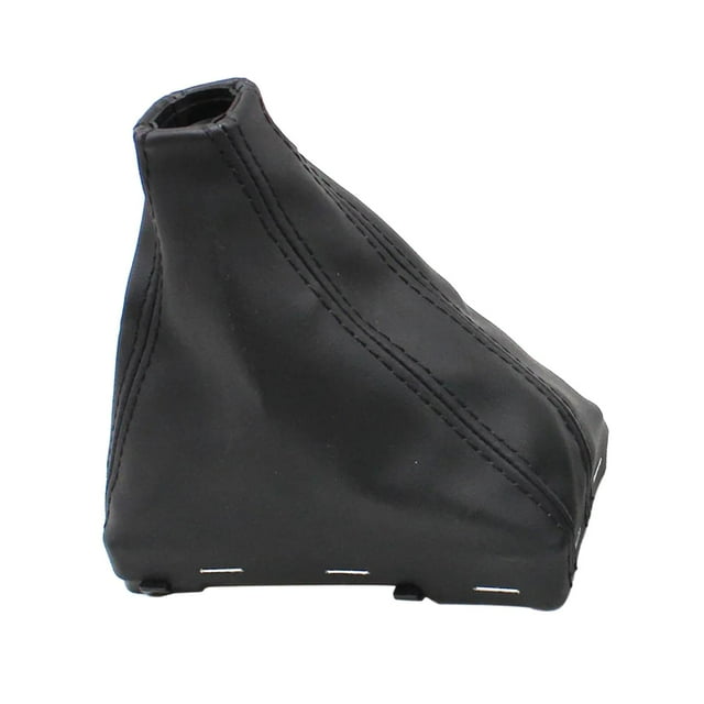 S SERENABLE Automatic Gear Shifter Knob Boot Gaitor Cover PU Leather for A3 Q7 Black