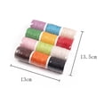 thumbnail image 2 of CHUANK 12 Pcs Drawstrings Waxed Thread Waxed Cotton Cord Colorful Braided Rope 12pcs, 2 of 8