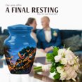 thumbnail image 4 of JAGASY Music Lover Urn for Ashes for Male & Female - 3 Inch Small Memorial Bird Urn for Funeral - Little Decorative Musical Notes Urns for Human Ashes Daughter - Keepsake Blue Urns for Son, 4 of 7