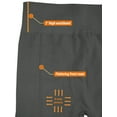 thumbnail image 6 of Kuda Moda 5 Pack Women's High Waist Warm Thermal Fleece Lined Full Length Leggings with Flattering Front Seam, 6 of 7