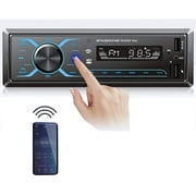 Hikity Audio Systems Single Din Touchscreen Radio Bluetooth Car Stereo Hands-Free Calling, Built-in Microphone, MP3