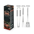 thumbnail image 2 of KCGYNP BBQ Tool Set Clearance,Stainless Steel Grill Utensils 14.17x4.33x3.15 Inch,Complete BBQ Accessories,Camping Cooking Kit, 2 of 6