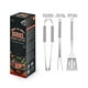 thumbnail image 2 of Juego de herramientas para barbacoa de acero inoxidable | Kit de utensilios para parrilla exterior | Horquillas, pala cepillo incluido | Diseño portátil y ergonómico | Fácil de limpiar, duradero, 2 of 6